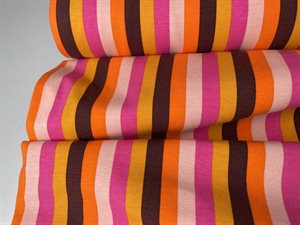 Bomuldsjersey - med fede retro striber